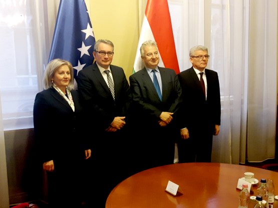 Members of the Collegium of the House of Representatives of the Parliamentary Assembly of Bosnia and Herzegovina spoke with the Deputy Prime Minister of Hungary